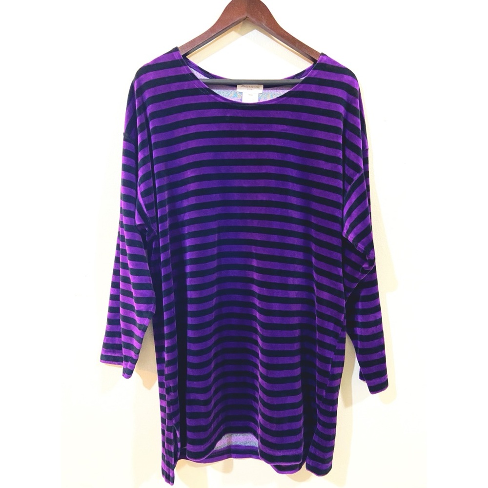 90s Vintage Jones New York Velour Top
